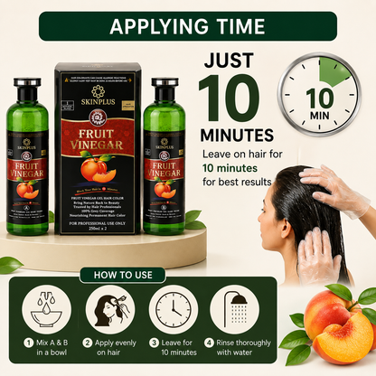 Fruit vinegar hair black colour 200ml 1+1 bottel